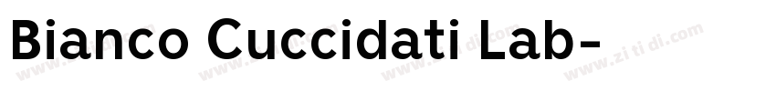 Bianco Cuccidati Lab字体转换 Bianco Cuccidati Lab字体转换